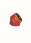 GOMITO 45° IN/ALL.PATINA RAME ANTIC.D.100I/150E AISI 304/ALL