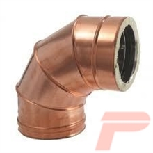 GOMITO 90°IN/RAME D.350I/400E AISI 316/RAME