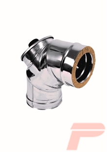 GOMITO 90° IN/IN D.80I/130E C/TAPPO D'ISP. AISI 304/304