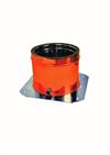 PIASTRA BASE C/SCOLO CONDENSA IN/RAME D.100I/150E AISI 316/RAME