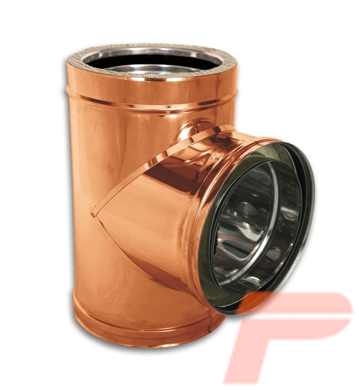 RA.BRAGA 90°ESTR.IN/RAME D.350I/400E AISI 316/RAME