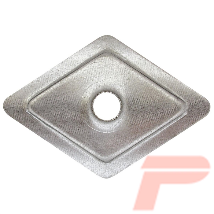 RONDELLA ROMBOIDALE LAM. ZINC. 27X27