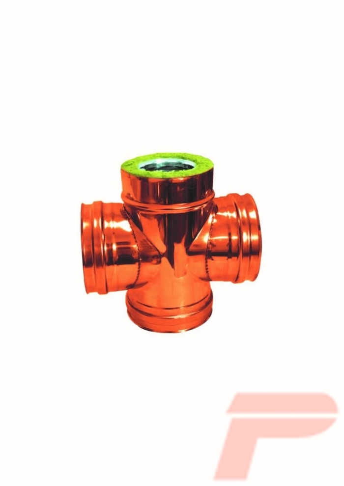 RA.BRAGA A CROCE IN/RAME D.80I/130E AISI 316/RAME