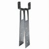 STAFFA PORTALISTELLO ACCIAIO ZINC. H:180MM