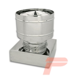 CAPPELLO ANTIVENTO QU/RE.270x320 D.200 ACC/IN. 5/10 AISI 304