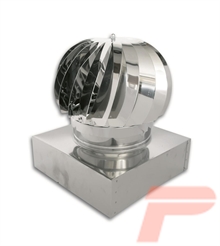 CAPPELLO GIREVOLE QU/RE.420x420 D.250 ACC/IN.5/10 AISI 304