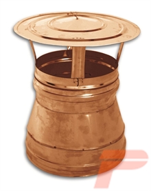 CAPPELLO CINESE IN./RAME D.350I/400E AISI 316/RAME