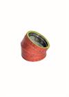 GOMITO 15° IN/ALL.PATINA RAME ANTIC.D.350I/400E AISI 304/ALL
